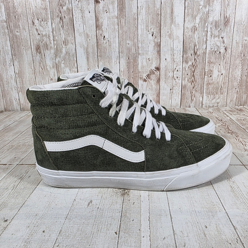 Vans Sk8-Hi Forest Green Suede High Top Sneakers Women 9.5 Men 8.0 751505